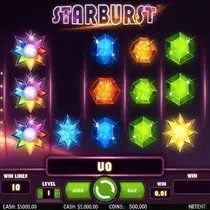 Spinbara - Machine à Sous Starburst - Jeu de Casino NetEnt